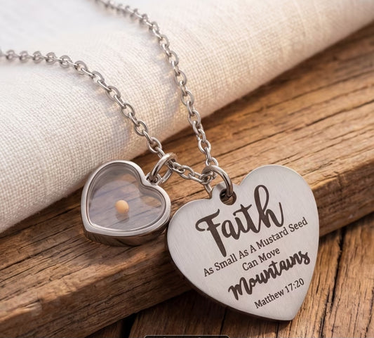Mustard seed Faith Necklace