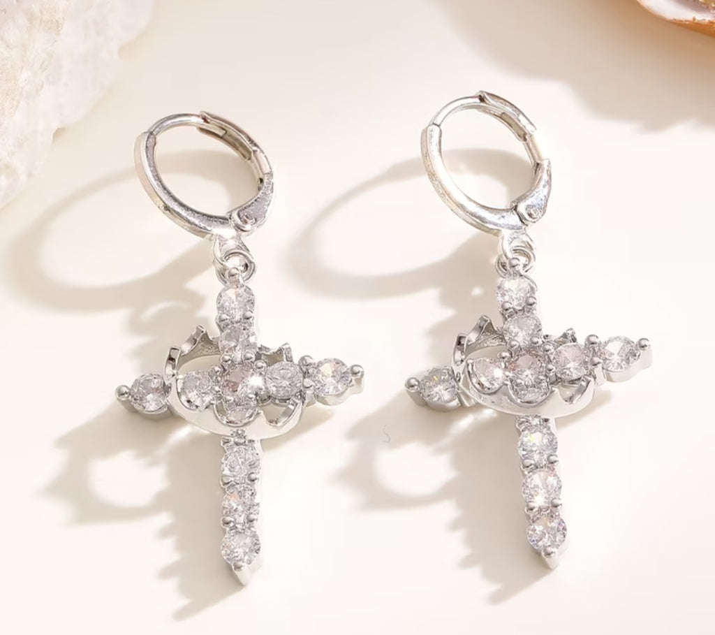 Crowned by grace earrings
