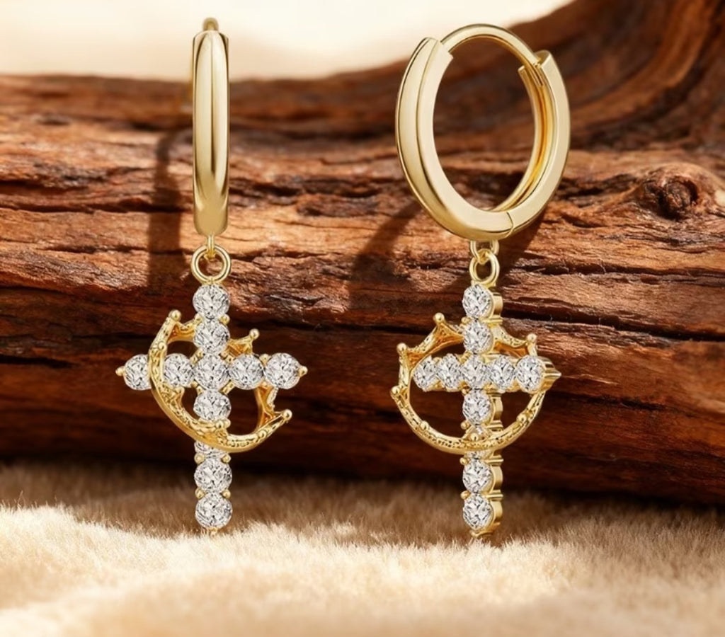 Crowned by grace earrings