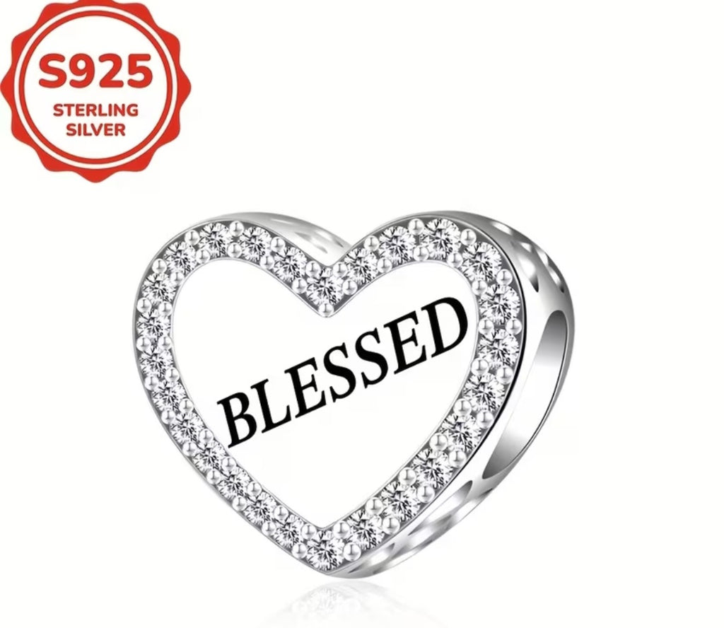 Blessed Heart Charm