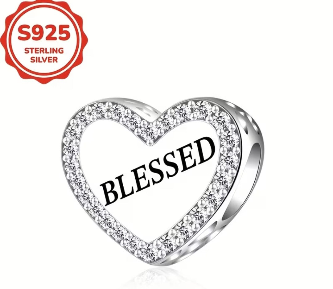 Blessed Heart Charm