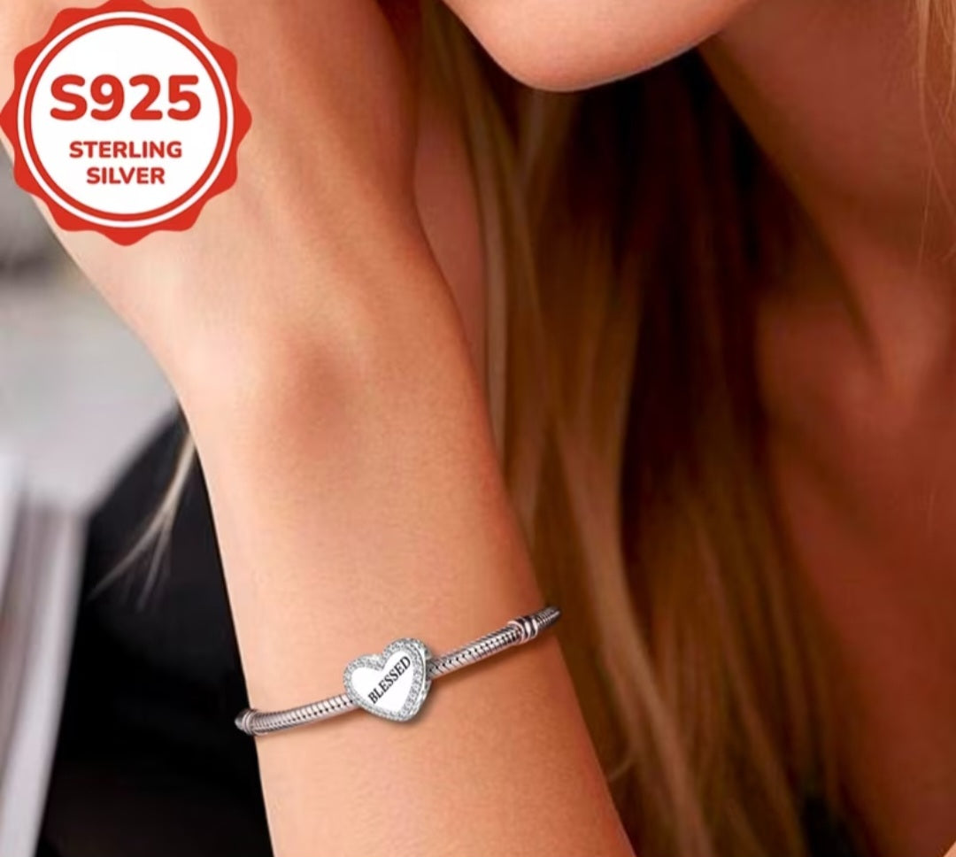 Blessed Heart Charm