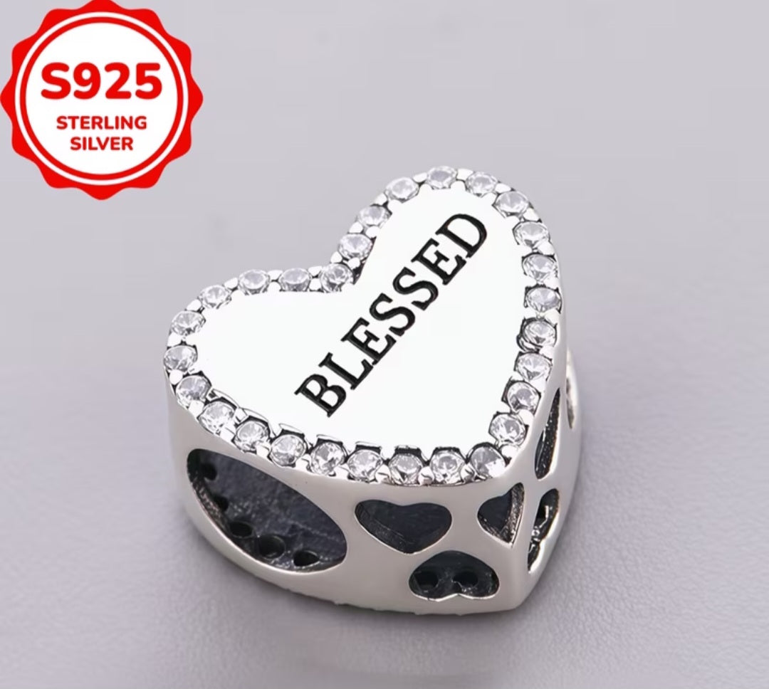 Blessed Heart Charm